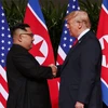 Tổng thống Mỹ Donald Trump và nhà lãnh đạo Triều Tiên Kim Jong Un. (Nguồn: Reuters)