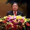 Chủ tịch Trung ương Hội Nông dân Việt Nam Thào Xuân Sùng phát biểu tại Đại hội. (Ảnh: Hoàng Hùng/TTXVN)