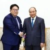 Thủ tướng Nguyễn Xuân Phúc tiếp ông Seiji Kuraishi, Phó Chủ tịch Công ty Honda Motor (Nhật Bản). (Ảnh: Thống Nhất/TTXVN)