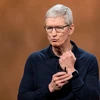 Ảnh tư liệu: Giám đốc điều hành Apple Tim Cook phát biểu tại một sự kiện ở San Jose, California, Mỹ ngày 4/6/2018. (Nguồn: AFP/ TTXVN)