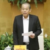 Phó Thủ tướng Thường trực Trương Hòa Bình phát biểu. (Ảnh: Doãn Tấn/TTXVN)