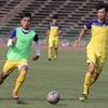 Đội tuyển U22 Việt Nam tập luyện chuẩn bị cho trận bán kết Giải bóng đá U22 Đông Nam Á 2019. (Nguồn: TTXVN)
