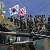 Ảnh tư liệu: Binh sỹ Hàn Quốc và Mỹ tham gia cuộc tập trận chung tại Pocheon, Hàn Quốc, ngày 26/4/2017. (Nguồn: AFP/ TTXVN)