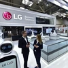 Các sản phẩm của LG trưng bày tại Hội chợ Hannover Messe 2019 ở Đức ngày 1/4. (Nguồn: YONHAP/ TTXVN)