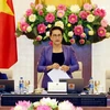 Chủ tịch Quốc hội Nguyễn Thị Kim Ngân phát biểu khai mạc Phiên họp thứ 33 của Ủy ban Thường vụ Quốc hội. (Ảnh: Trọng Đức/TTXVN)