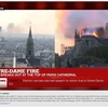 Ảnh chụp màn hình YouTube gán nhầm thông tin vụ khủng bố 11/9 vào video trực tiếp vụ cháy Nhà thờ Đức Bà Paris. (Nguồn: CNBC)