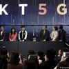 Lễ ra mắt dịch vụ mạng 5G của nhà mạng SK Telecom Co. (Nguồn: AP)