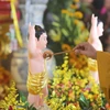Hình ảnh các tăng, ni, Phật tử thực hiện nghi lễ Tắm Phật ở Vesak 2019