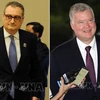 Thứ trưởng Ngoại giao Nga Igor Morgulov (trái) và ông Stephen Biegun (phải), đặc phái viên của Tổng thống Mỹ về vấn đề Triều Tiên. (Nguồn: AFP-Yonhap/TTXVN)