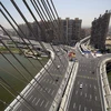 Cận cảnh cây cầu treo rộng nhất thế giới mới khánh thành ở Ai Cập