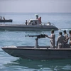 Binh sỹ Iran tuần tra tại eo biển Hormuz, miền nam nước này ngày 30/4/2019. (Nguồn: THX/TTXVN)