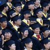 Sinh viên Trung Quốc trong lễ tốt nghiệp. (Nguồn: AFP)