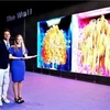 Bức tường tivi The Wall Luxury được Samsung giới thiệu ở Florida, ngày 13/6. (Nguồn: Yonhap)