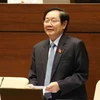 Bộ trưởng Bộ Nội vụ Lê Vĩnh Tân. (Ảnh: Phương Hoa/TTXVN)