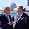 Chủ tịch IOC Thomas Bach (trái) và Chủ tịch Ủy ban Olympic Australia John Coates. (Nguồn: IOC)