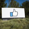 Biểu tượng Facebook tại trụ sở ở Menlo Park, California, Mỹ. (Nguồn: Getty Images)