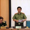 Trung tướng Đoàn Duy Khương, Giám đốc Công an thành phố Hà Nội phát biểu tại hội nghị. (Nguồn: anninhthudo.vn)