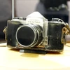 Chiếc máy ảnh Pentax Honeywell H trưng bày tại triển lãm chuyên đề “Câu chuyện từ chiếc máy ảnh.” (Ảnh: Hoàng Hải/TTXVN)