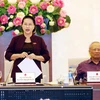 Chủ tịch Quốc hội Nguyễn Thị Kim Ngân, Ủy ban Thường vụ Quốc hội đã bế mạc Phiên họp thứ 35. (Ảnh: Trọng Đức/TTXVN)