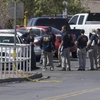 Cảnh sát điều tra tại hiện trường vụ xả súng ở El Paso, bang Texas, Mỹ, ngày 4/8/2019. (Nguồn: AFP/TTXVN)