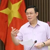 Phó Thủ tướng Chính phủ Vương Đình Huệ phát biểu. (Ảnh: Dương Giang/TTXVN)