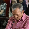 Bị cáo Nguyễn Đức Huyện tại phiên tòa. (Ảnh: Nguyên Linh/TTXVN)