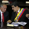 Chủ tịch Quốc hội lập hiến Venezuela Diosdado Cabello và Tổng thống Venezuela Nicolas Maduro. (Nguồn: AP)