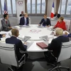 Các nhà lãnh đạo nhóm 7 nước công nghiệp phát triển nhất thế giới (G7) cùng đại diện Liên minh châu Âu tại hội nghị thượng đỉnh ở Biarritz, Tây Nam Pháp ngày 25/8/2019. (Nguồn: AFP/TTXVN)