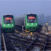 Tuyến đường sắt Cát Linh-Hà Đông dự kiến khai thác 13 đoàn tàu. (Ảnh: Huy Hùng/TTXVN)