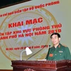Thượng tướng Phan Văn Giang phát biểu tại lễ khai mạc. (Ảnh: Nguyễn Cúc/TTXVN)