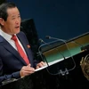 Đại sứ Triều Tiên tại Liên hợp quốc Kim Song phát biểu tại Đại hội đồng Liên hợp quốc. (Nguồn: Reuters)
