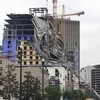 Hiện trường vụ sập công trình xây dựng khách sạn ở New Orleans. (Nguồn: WVUE)