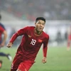 Hà Đức Chinh ghi bàn cho U22 Việt Nam. (Ảnh: Trọng Đạt/TTXVN)