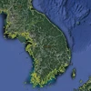 Hình ảnh vệ tinh chụp toàn cảnh bán đảo Triều Tiên. (Nguồn: Google Maps)