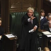 Chủ tịch Hạ viện Anh John Bercow (giữa) phát biểu tại phiên họp của Hạ viện ở London ngày 21/10/2019. (Nguồn: THX/TTXVN)