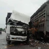 Quảng Trị: Hai ôtô tải đối đầu nhau, 4 người bị thương nặng