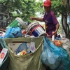 Thu gom rác dân lập ở Thành phố Hồ Chí Minh còn khá thô sơ. (Nguồn: SGGP)