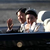 Hình ảnh Lễ diễu hành sau đăng quang của Nhật hoàng và Hoàng hậu