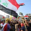 Người biểu tình Iraq tập trung tại quảng trường Tahrir, thủ đô Baghdad ngày 30/10/2019. (Nguồn: THX/TTXVN)