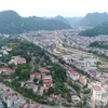 Thành phố Sơn La nhìn từ trên cao. (Ảnh: Nguyễn Cường/TTXVN)