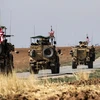 Xe quân sự Mỹ ở miền Bắc Syria. (Nguồn: AFP)