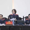Đại diện Viện kiểm sát Nhân dân thành phố Hà Nội nêu quan điểm tại phiên tòa. (Ảnh: Doãn Tấn/TTXVN)