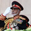 Cố Quốc vương Oman Qaboos bin Said dự một lễ diễu binh tại Muscat ngày 29/11/2010. (Nguồn: AFP/TTXVN)