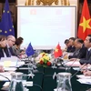 Cuộc họp lần thứ nhất Tiểu ban Các vấn đề chính trị trong khuôn khổ Ủy ban hỗn hợp Việt Nam-Liên minh châu Âu (EU). (Ảnh: Lâm Khánh/TTXVN)