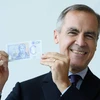 Thống đốc Ngân hàng Anh quốc Mark Carney giới thiệu đồng 20 bảng Anh mới. (Nguồn: Getty Images)
