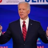Cựu Phó Tổng thống Mỹ Joe Biden tranh luận trực tiếp trên truyền hình lần thứ 11 với đối thủ là Thượng nghị sĩ độc lập bang Vermont Bernie Sanders trong cuộc đua trở thành ứng viên tranh cử Tổng thống của đảng Dân chủ, ngày 15/3/2020. (Nguồn: AFP/TTXVN)