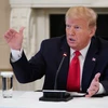 Tổng thống Mỹ Donald Trump phát biểu tại một cuộc họp ở Nhà Trắng, Washington, DC., ngày 29/4/2020. (Nguồn: AFP/TTXVN)