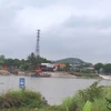 Khu vực chuẩn bị xây cầu Dinh kết nối Dinh kết nối huyện Thủy Nguyên, thành phố Hải Phòng và thị xã Kinh Môn, tỉnh Hải Dương qua sông Kinh Thầy. (Ảnh: Minh Thu/TTXVN)