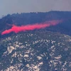 Máy bay phun hóa chất chữa cháy rừng ở thành phố Tucson. (Nguồn: AP)