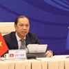 Thứ trưởng Bộ Ngoại giao Nguyễn Quốc Dũng chủ trì Hội nghị Tham vấn chung ASEAN. (Ảnh: Văn Điệp/TTXVN)